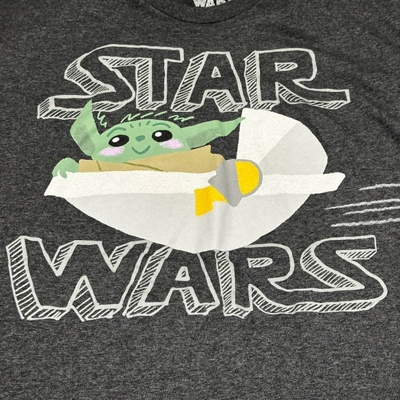 Star Wars Grogu tee in grey. Size XL. Worn once! - Picture 4 of 6